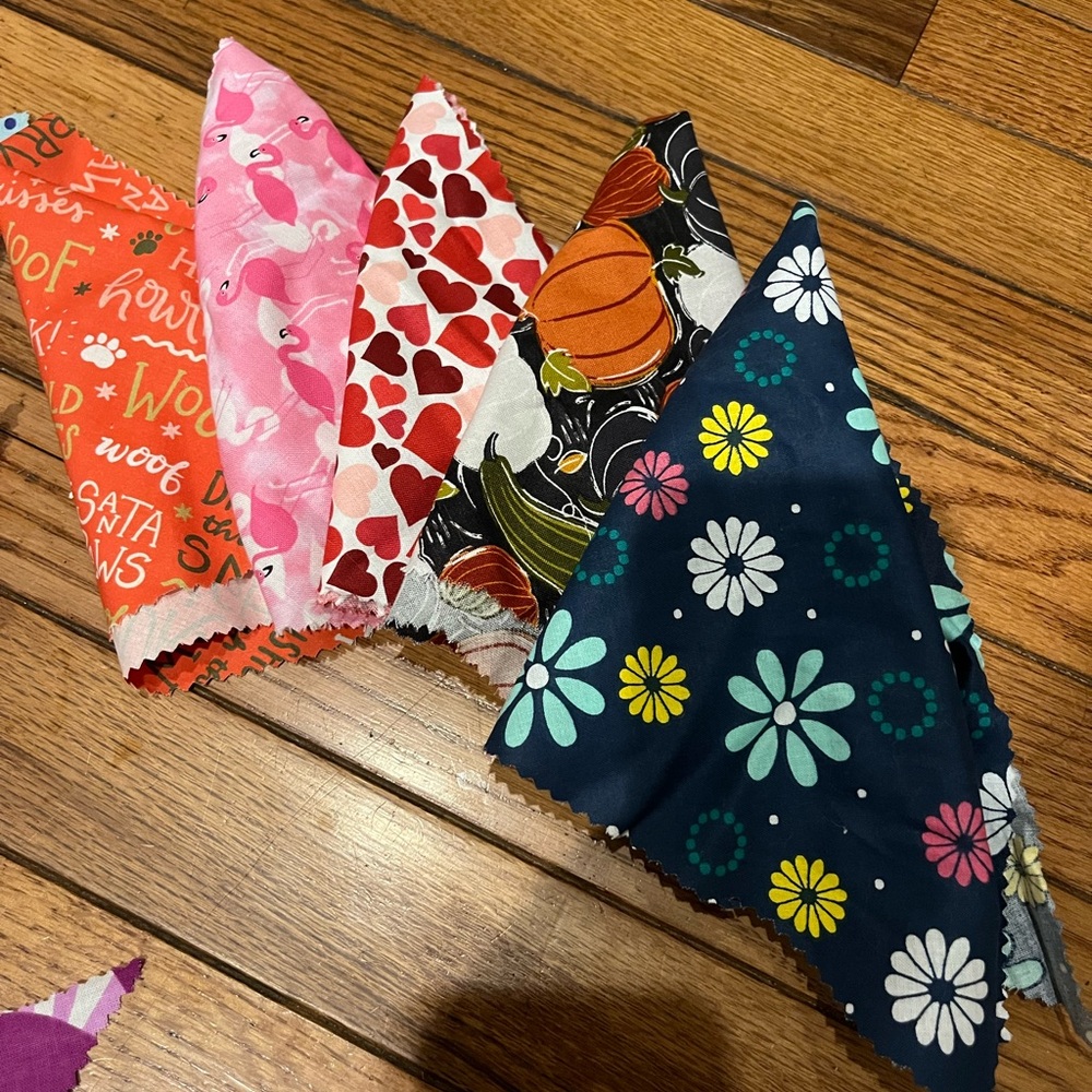5 small dog all occasion bandannas